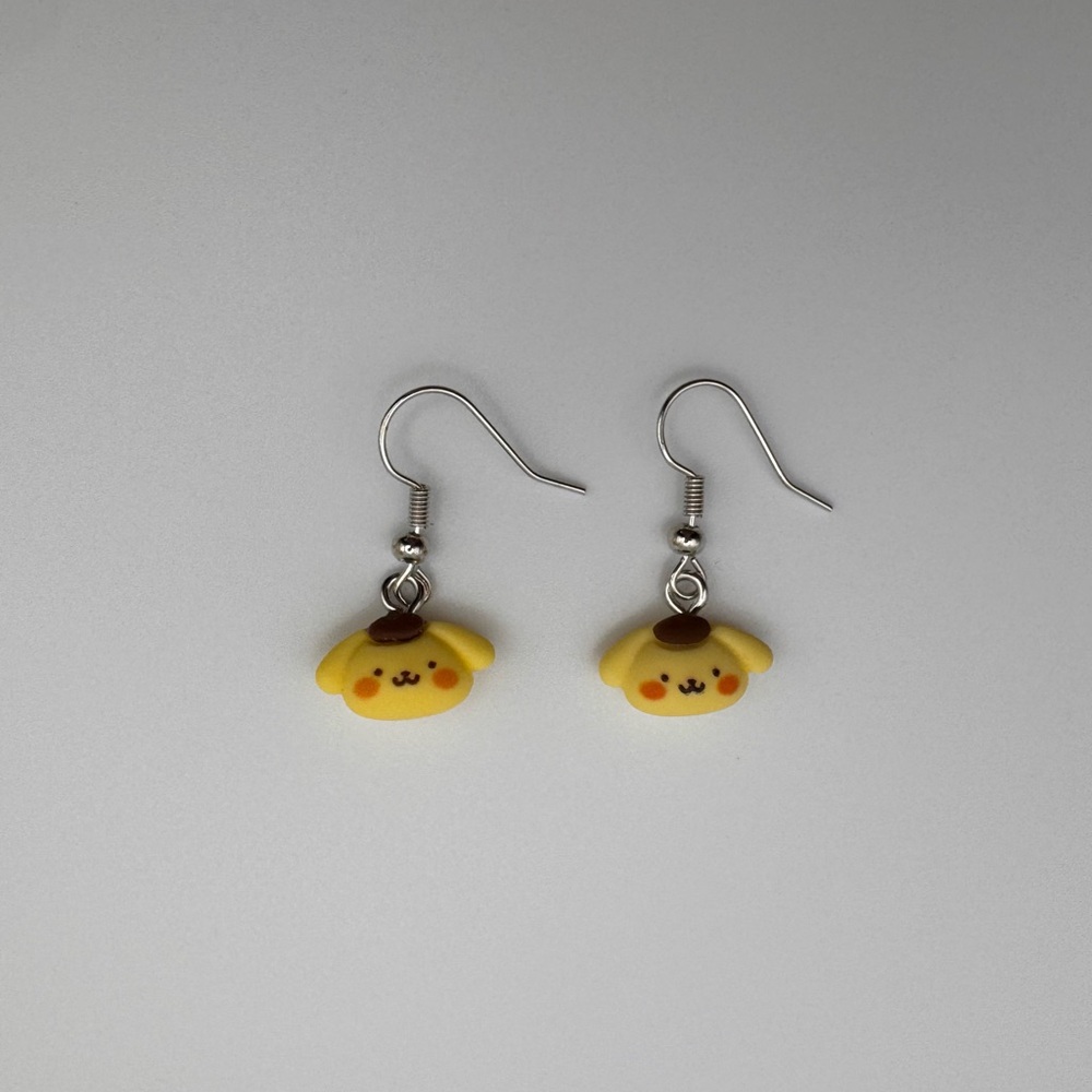 Pompompurin dangle earrings